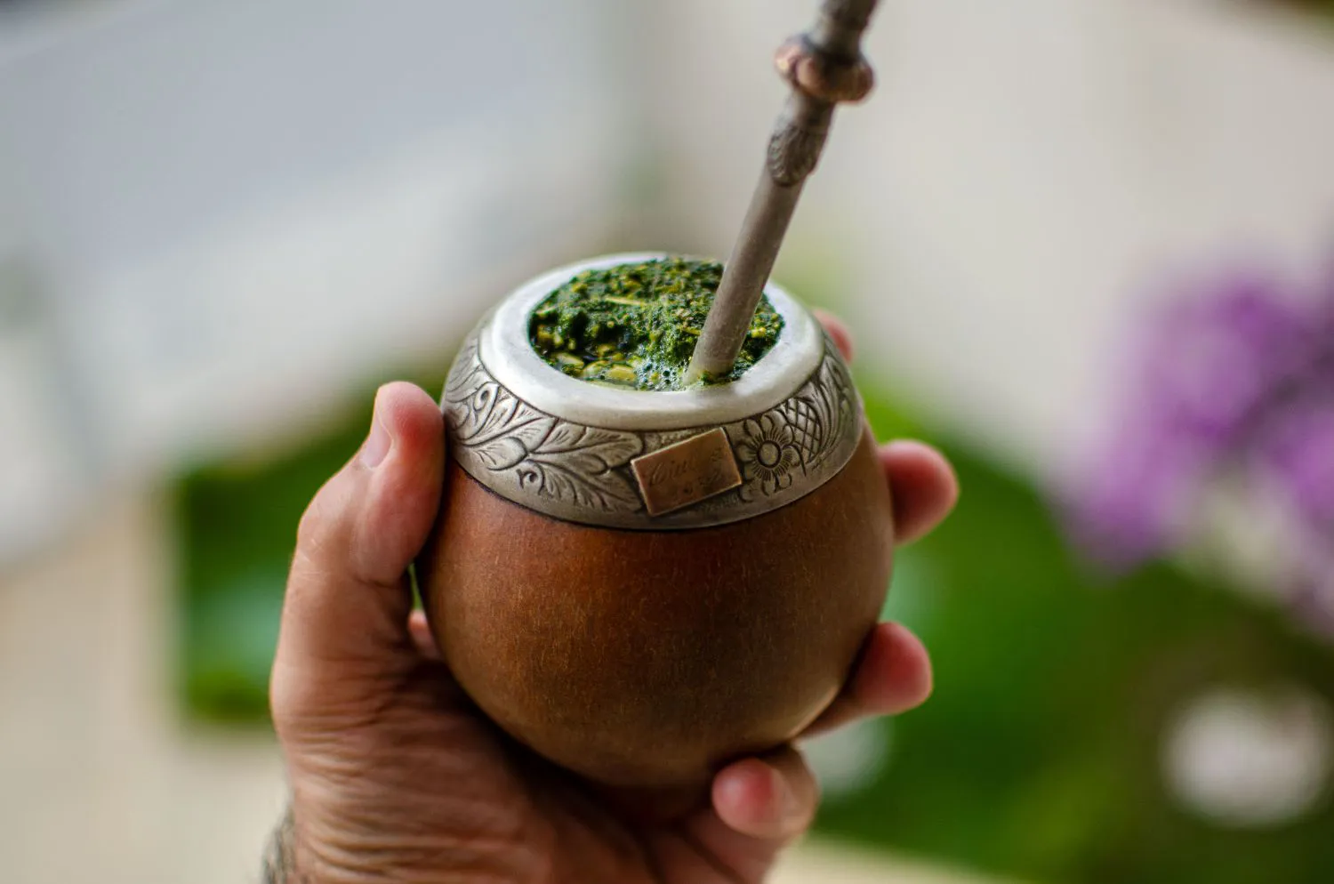 Tradicionālā yerba mate kalabasē