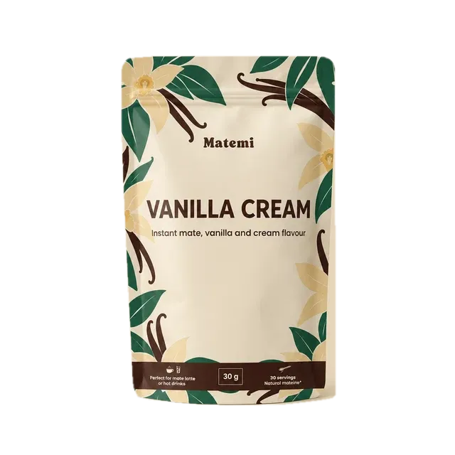 Matemi Vanilla Cream – šķīstošais yerba mate ar vaniļu, 30 g
