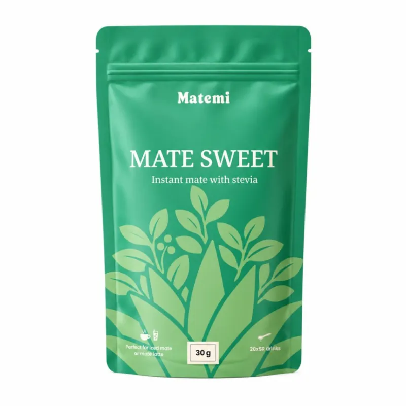 Matemi Sweet – šķīstošais yerba mate ar stēviju, 30 g